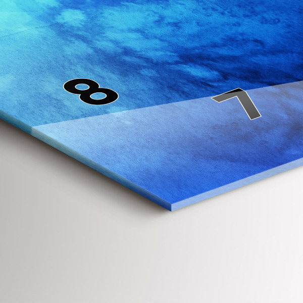 Horizontale Uhr mit motiv Bunte Flecken