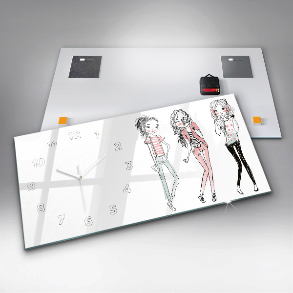 Horizontale Uhr mit motiv Frauenmode