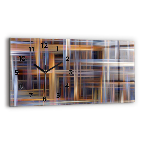 Horizontale Uhr mit motiv Geometrische Abstraktion