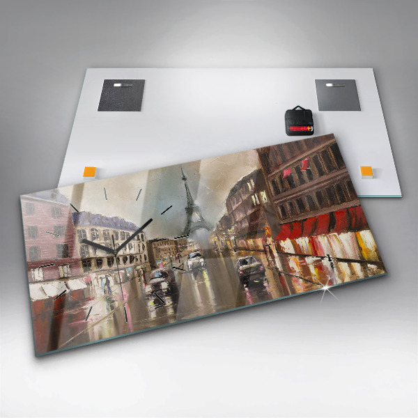 Horizontale Uhr Stadt Paris