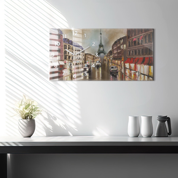 Horizontale Uhr Stadt Paris