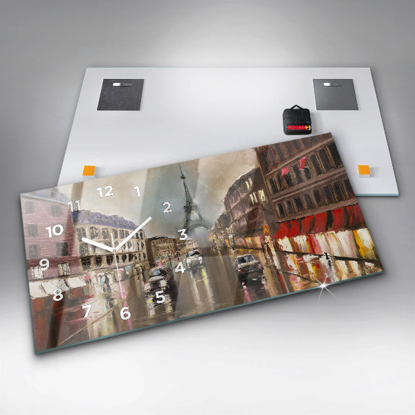 Horizontale Uhr Stadt Paris