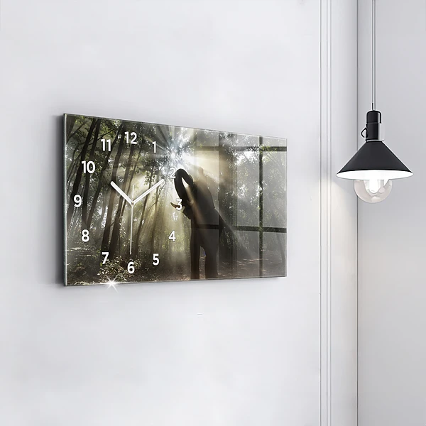 Horizontale Uhr Elefant im Dschungel