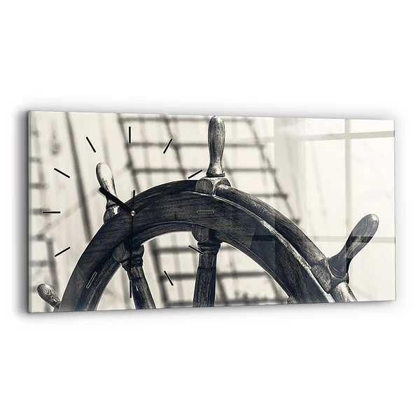 Horizontale Uhr mit motiv Antikes Schiff