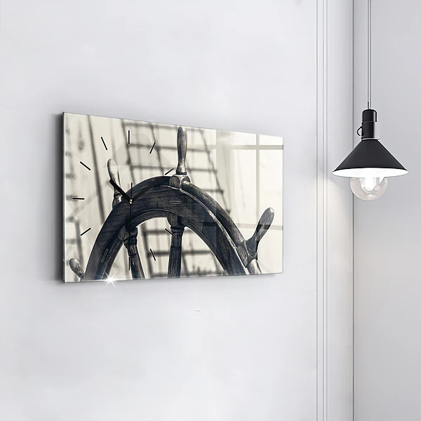 Horizontale Uhr mit motiv Antikes Schiff