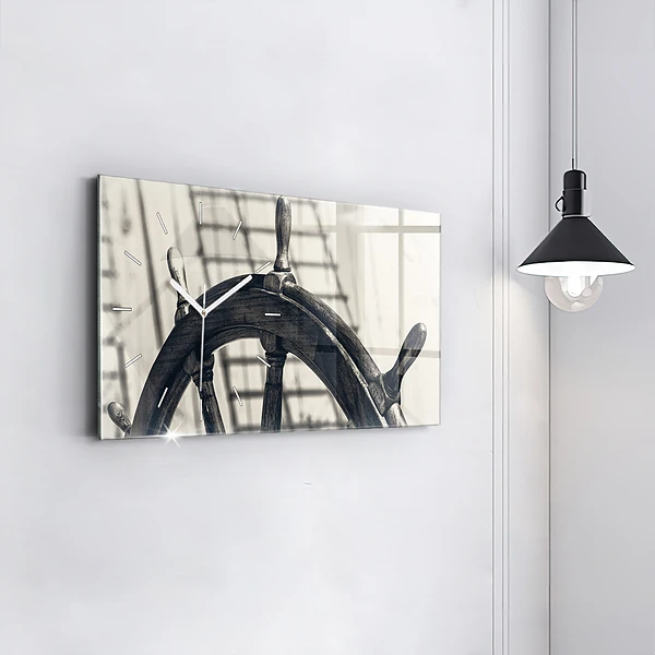 Horizontale Uhr mit motiv Antikes Schiff
