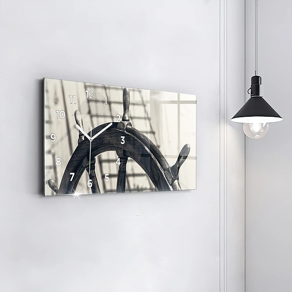 Horizontale Uhr mit motiv Antikes Schiff