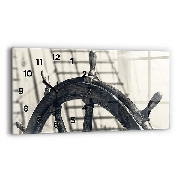 Horizontale Uhr mit motiv Antikes Schiff