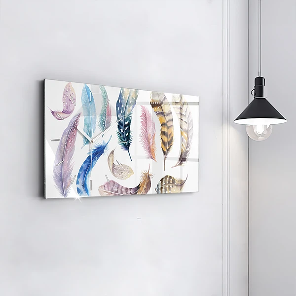 Horizontale Uhr mit motiv Retro Art Illustration