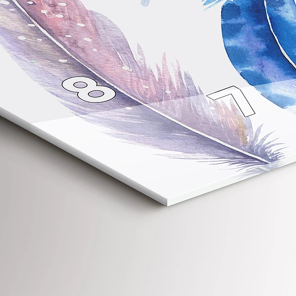 Horizontale Uhr mit motiv Retro Art Illustration