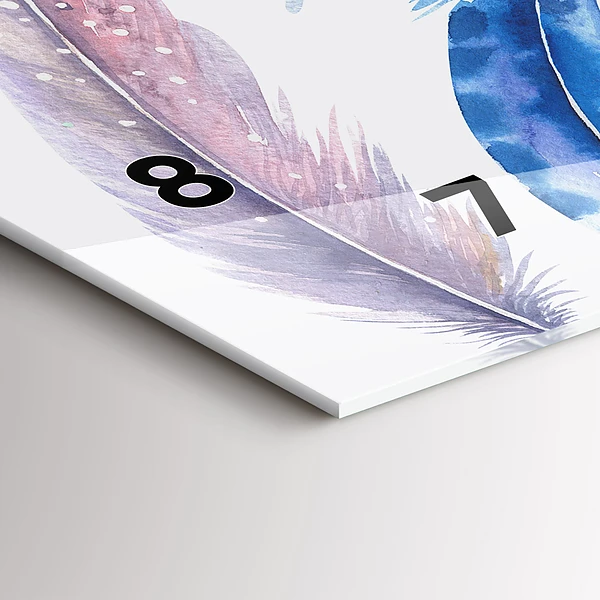 Horizontale Uhr mit motiv Retro Art Illustration