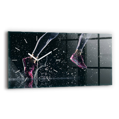 Horizontale Uhr Gesunder Lebensstil und Laufen