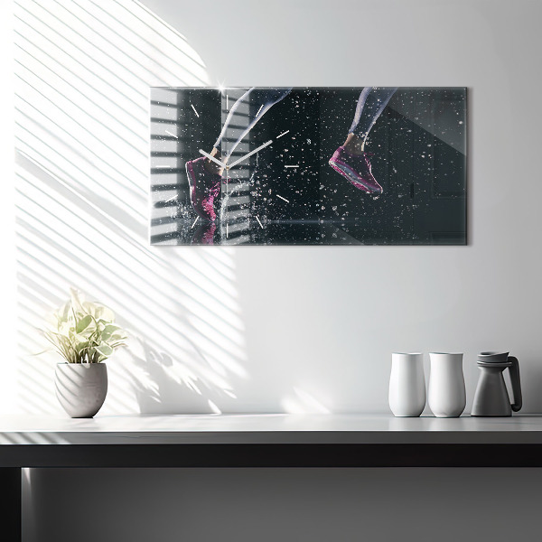 Horizontale Uhr Gesunder Lebensstil und Laufen