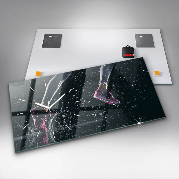 Horizontale Uhr Gesunder Lebensstil und Laufen