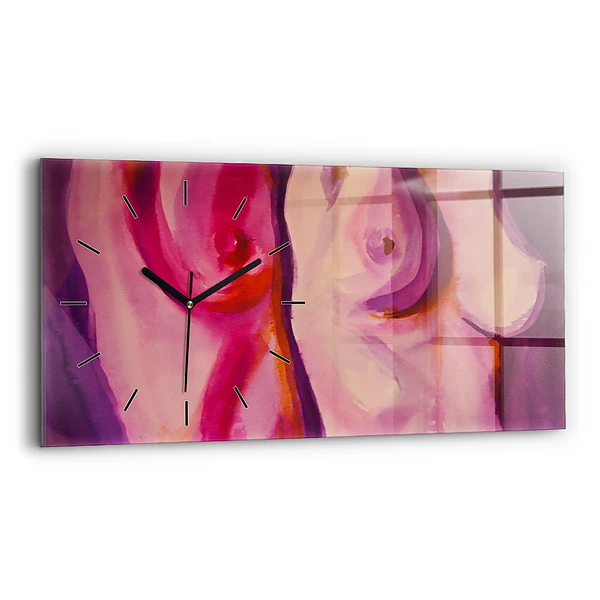 Horizontale Uhr mit motiv Malerei Frauen