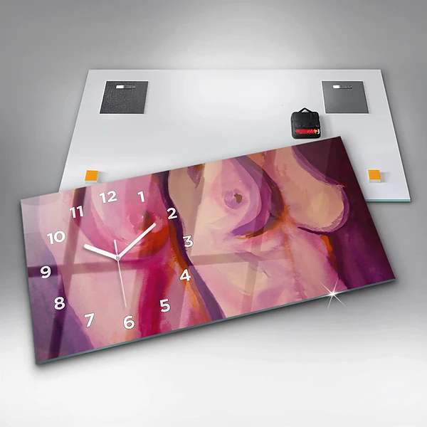 Horizontale Uhr mit motiv Malerei Frauen