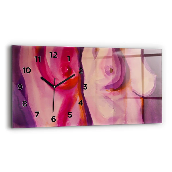 Horizontale Uhr mit motiv Malerei Frauen