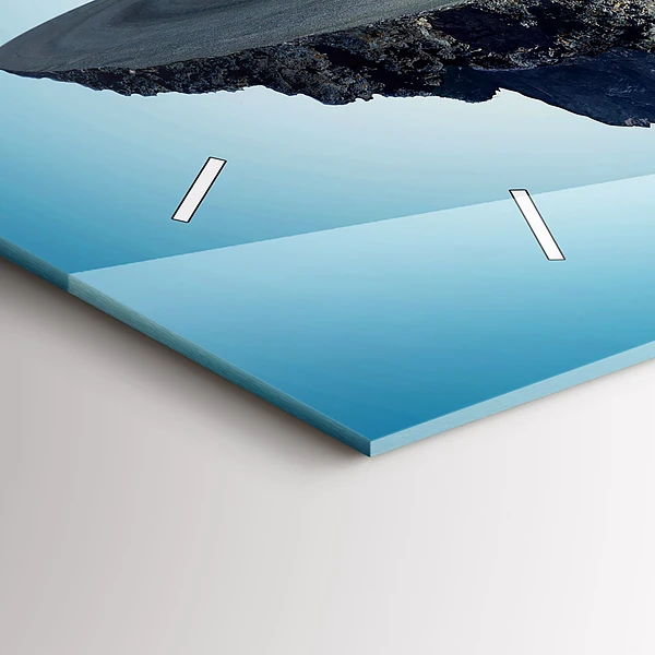 Horizontale Uhr Fliegende Insel