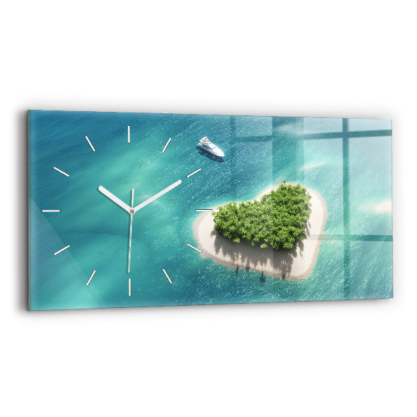 Horizontale Uhr Herzinsel