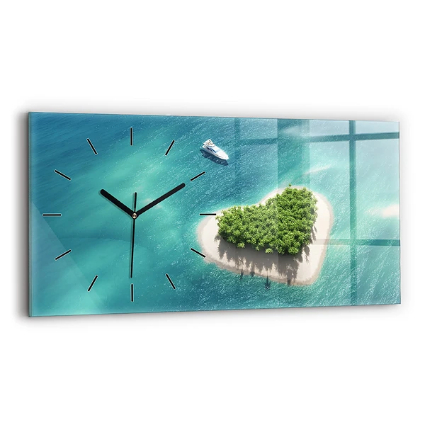 Horizontale Uhr Herzinsel