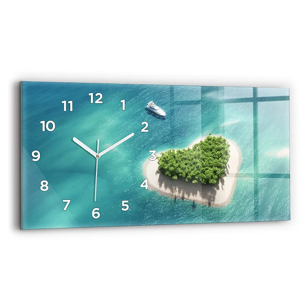 Horizontale Uhr Herzinsel