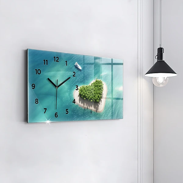 Horizontale Uhr Herzinsel