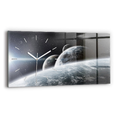 Horizontale Uhr mit motiv Kosmos Planeten