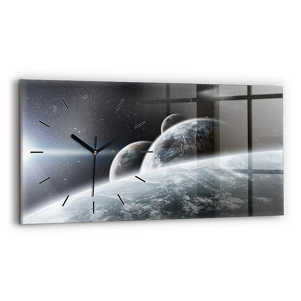 Horizontale Uhr mit motiv Kosmos Planeten