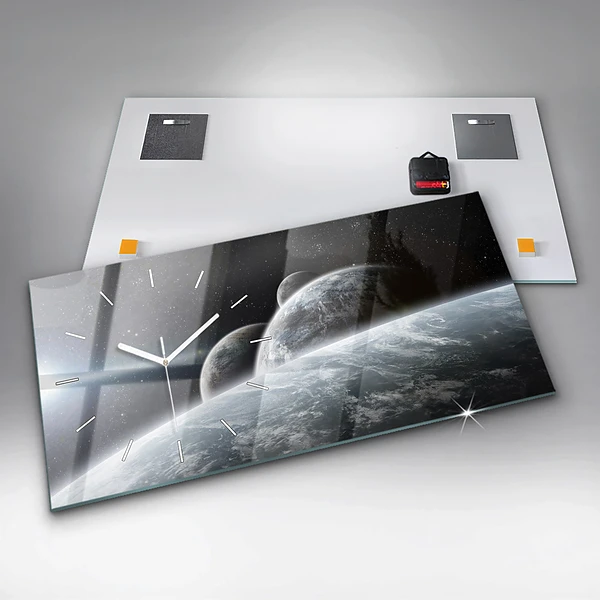 Horizontale Uhr mit motiv Kosmos Planeten