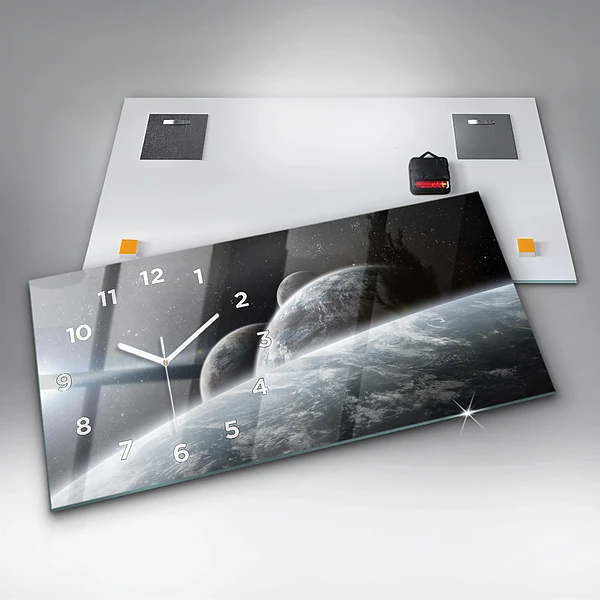 Horizontale Uhr mit motiv Kosmos Planeten