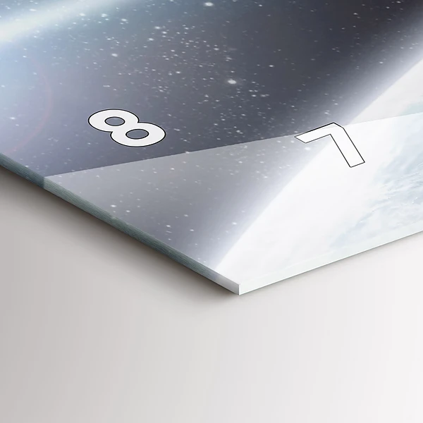 Horizontale Uhr mit motiv Kosmos Planeten