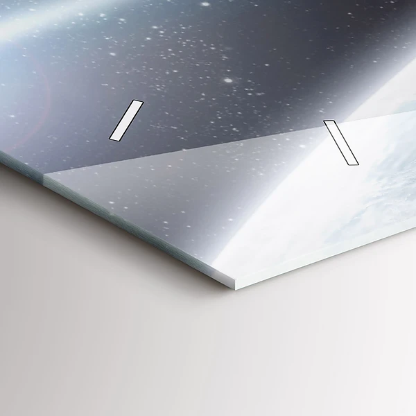 Horizontale Uhr mit motiv Kosmos Planeten