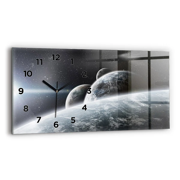Horizontale Uhr mit motiv Kosmos Planeten