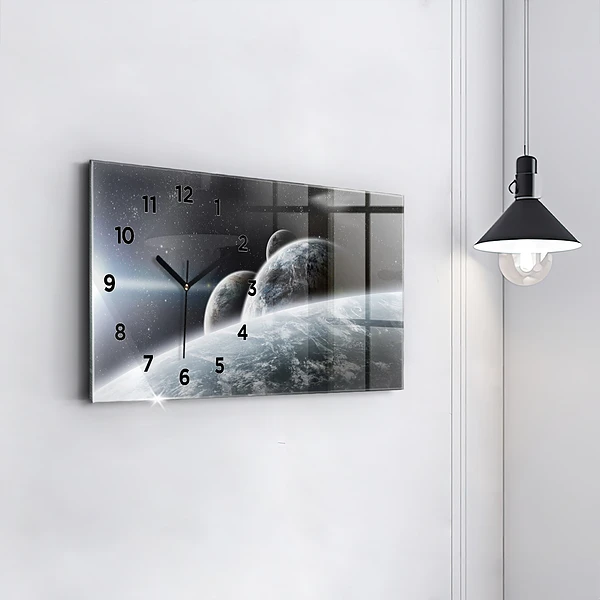 Horizontale Uhr mit motiv Kosmos Planeten