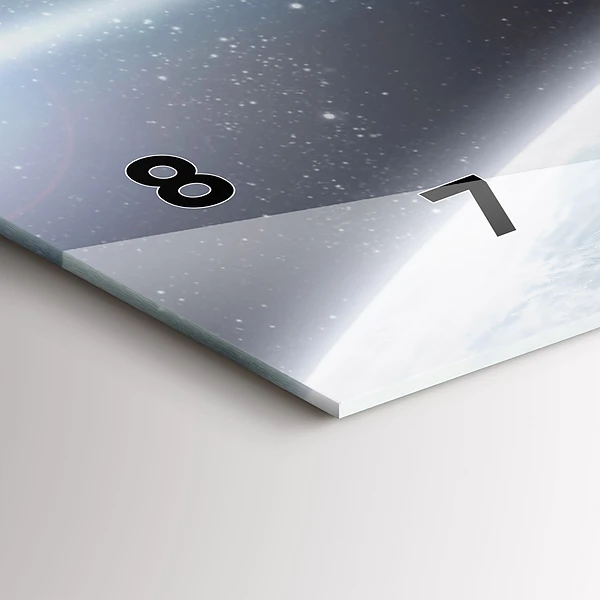 Horizontale Uhr mit motiv Kosmos Planeten