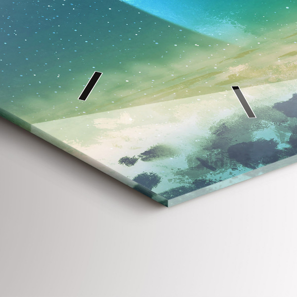 Horizontale Uhr mit motiv Mann auf dem Mond