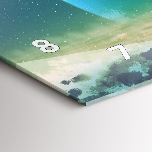 Horizontale Uhr mit motiv Mann auf dem Mond