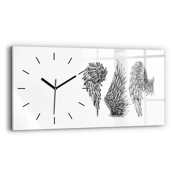 Horizontale Uhr mit motiv Flügel eines Engels