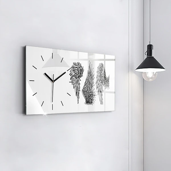 Horizontale Uhr mit motiv Flügel eines Engels