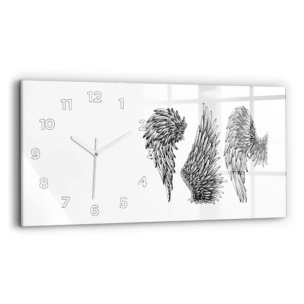 Horizontale Uhr mit motiv Flügel eines Engels