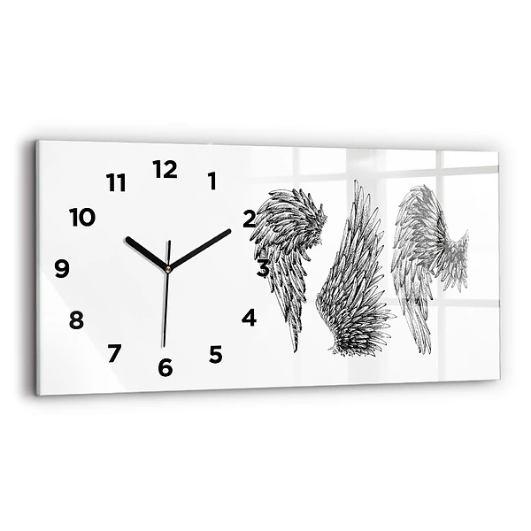 Horizontale Uhr mit motiv Flügel eines Engels