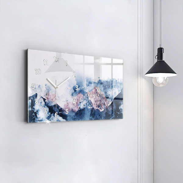 Horizontale Uhr Abstrakte Bergketten