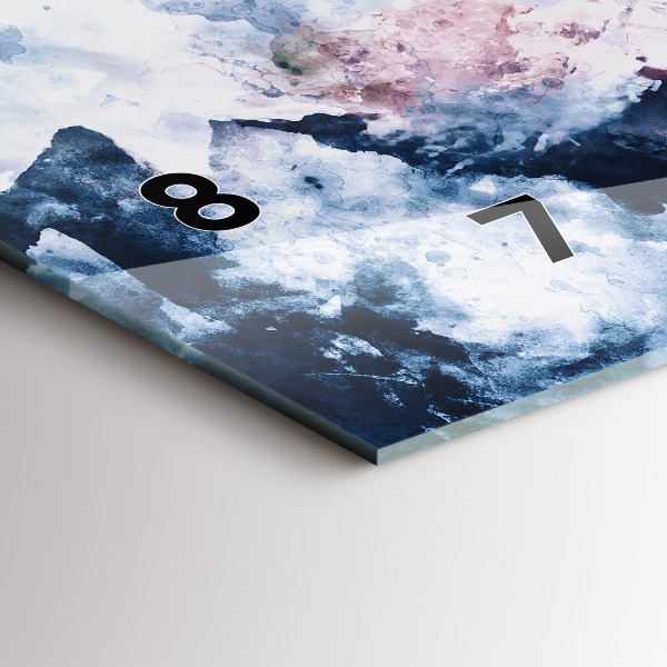 Horizontale Uhr Abstrakte Bergketten