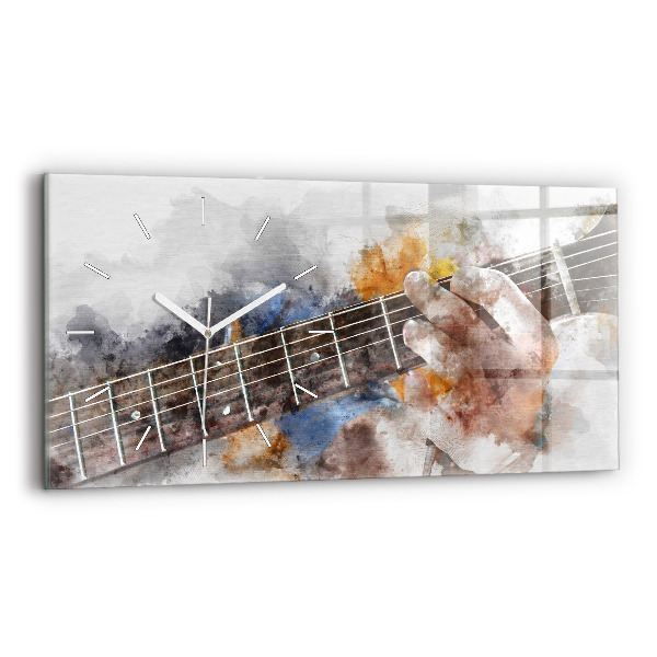 Horizontale Uhr mit motiv Gitarre
