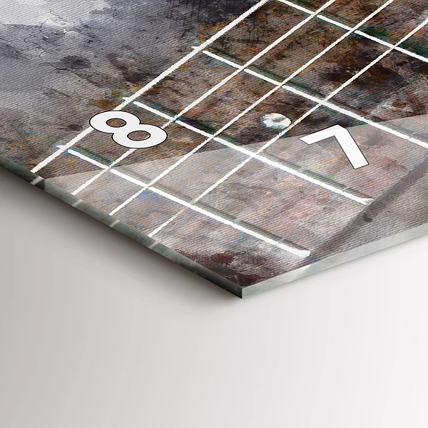 Horizontale Uhr mit motiv Gitarre