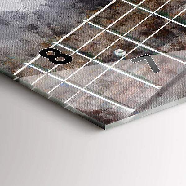 Horizontale Uhr mit motiv Gitarre