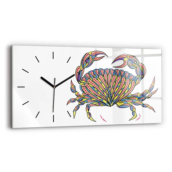 Horizontale Uhr mit motiv Ethnische Krabbe