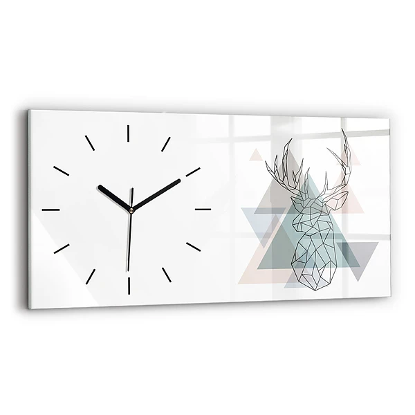 Horizontale Uhr mit motiv Rentier skandinavischer Stil