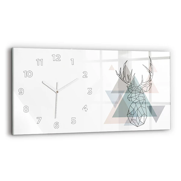 Horizontale Uhr mit motiv Rentier skandinavischer Stil