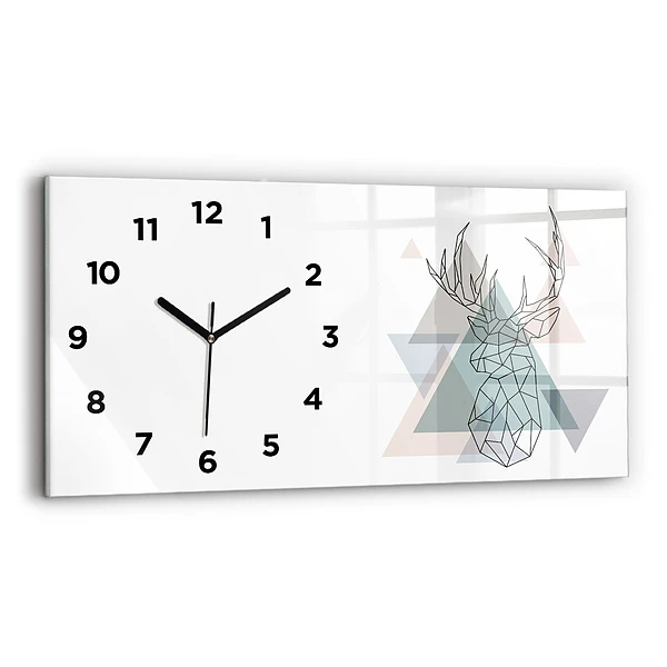 Horizontale Uhr mit motiv Rentier skandinavischer Stil